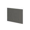 IVY Plaque de commande - 24.4x16x0.3cm - boutons ronds - inox 304 - metal black brossé SW1470215