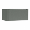 H&R Badmeubelen Juice Meuble sous vasque - 100x45x40cm - coin gauche arrondi - 1 tiroir - poignée intégrée - Petrol mat SW1109888