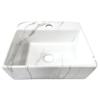 Wiesbaden Leto Lave-main 33.5x29x11.5cm Carrara look marbre Blanc SW484769