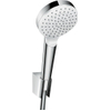 Hansgrohe Crometta Badoucheset - 1jet - ecosmart - met doucheslang - 160cm chroom/w - wit chroom SW73232