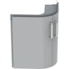 Geberit Renova wastafelonderkast hoek 2 deur 69cm glans grijs SW422075
