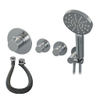 Brauer Chrome Edition Mitigeur bain encastrable thermostatique remplissage baignoire par trop-plein avec douchette ronde 3 jets Chrome SW398030 Brauer Chrome Edition Mitigeur bain encastrable thermostatique remplissage baignoire par trop-plein avec douchette ronde 3 jets Chrome SW398030