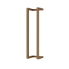 Saniclass Dual porte-serviettes - 60x12.5x12.5cm - Or brillant SW798604