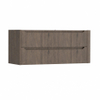 H&R Meubles de salle de bains Juice Meuble sous lavabo - 120x45x50cm - angle droit arrondi - 2 tiroirs - poignée intégrée - chêne Tucson SW1489642