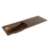Mondiaz BIG small Rust solid surface inbouw wastafel 140cm links SW431944 Mondiaz BIG small Rust solid surface inbouw wastafel 140cm links SW431944