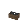 INK Fineer Meuble sous-lavabo - 80x45x40cm - 1 tiroir - tiroir intérieur - sans poignée - listel en bois - MDF Placage Chocolate SW493586