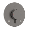 Hansgrohe Ecostat Comfort S inbouwthermostaat voor 2 functies Brushed Black Chrome SW1245319