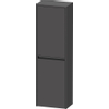 Duravit Ketho.2 Halfhoge kast - met 2 deuren - 40x132x24cm rechts - met tip ongrafiet - mat grafiet (grijs) SW772618