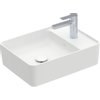 Villeroy & Boch Collaro opzetwastafel rechthoekig met kraangatbank 51x38cm zonder overloop 1 kraangat ceramic+ stone white SW358374 Villeroy & Boch Collaro opzetwastafel rechthoekig met kraangatbank 51x38cm zonder overloop 1 kraangat ceramic+ stone white SW358374