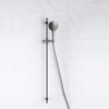 Fortifura Calvi glijstangset met ronde handdouche, gladde doucheslang Geborsteld Gunmetal PVD SW1159288