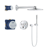 Grohe SmartControl inbouw regendoucheset – thermostatisch – Ø31 cm ronde hoofddouche – 3-standen staafhanddouche – chroom SW108057
