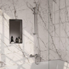 BRAUER Stripe Mitigeur thermostatique de douche - SET 01 - apparent - barre coulissante - douchette à main - flexible de douche - couleur inox brossé PVD SW1435038