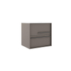 Saniclass Prime Essential Meuble sous lavabo - 60x55x46cm - 2 tiroirs - Poignée standard - MDF - taupe SW892660