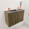 Mondiaz JOYA-DLUX 60cm toiletmeubel - kleur Dusk - Wastafel FAYE positie Links 1 kraangat kleur Sombra. SW1426125