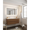 Mondiaz VICA ensemble de meuble de salle de bain - 120cm - meuble sous-vasque repos - 2 tiroirs - lavabo denia double - 2 trous de robinet - version XL 60cm de haut SW1089679