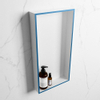 Mondiaz Easy nis 29.5x59.5x8cm voor Inbouw/opbouw 1 open vak Solid surface Talc/Jeans SW643674