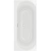 Villeroy & Boch Loop baignoire duo - 180x80cm - rectangulaire/baignoire intérieure ovale - acrylique Blanc Alpin brillant SW693634