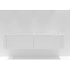 H&R badmeubelen Juice Meuble sous vasque - 180x45x40cm - angles arrondis - 2 tiroirs - poignée intégrée - blanc brillant SW867629