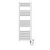 Belrad Elektrische Handdoekradiator - 160x50cm - 900W - aansluiting rechts - geborsteld RVS SW1577184