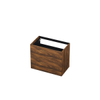 INK P2o Wastafelonderkast - 80x45x65cm - 2 lades - push to open - met rechte opdekfronten - MFC - Noten SW207445