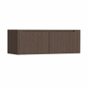 H&R Badmeubelen Juice Meuble sous vasque - 120x45x40cm - angle droit arrondi - 2 tiroirs - poignée intégrée - coffee SW1489854