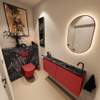 MONDIAZ TURE-DLUX Meuble toilette - 120cm - Fire - EDEN - vasque Lava - position droite - 1 trou de robinet SW1103804