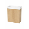 Van Marcke Durma Ensemble meuble lave-mains - 40x20x50cm - 1 porte - droite - 1 trou de robinet - droite - chêne clair SW1580327