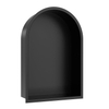 Wiesbaden Demis Encastrable - 30x45x10cm - arc circulaire - noir mat SW1473601