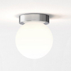 Astro Tacoma Surface Wandlamp/Plafondlamp - 230V - IP44 - bol - wit glas - chroom SW1566143