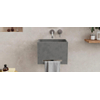 Ideavit IdeaWall fontein- 40x25x30cm - beton - handdoekhouder - antraciet SW970119