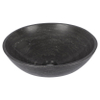 Differnz Limestone vasque à poser - 40x40x15cm - ronde - pierre naturelle - brillant anthracite SW788033