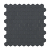 ÉCHANTILLON Terravito Fiesole carreau mural - 3.5x3.5cm - Carré - 5mm - Mosaïque - gris foncé SW735623