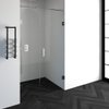 Saniclass Create douchedeur 120x200cm 2-delig profielloos met antikalk en 8mm veiligheidsglas chroom glans SW223764 Saniclass Create douchedeur 120x200cm 2-delig profielloos met antikalk en 8mm veiligheidsglas chroom glans SW223764