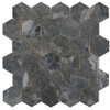 Terravito Ivello carreau mural - 26.3x27.4cm - aspect pierre naturelle - Dark poli (noir) SW1119965