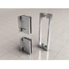 Wiesbaden Less Ensemble charnières et poignée pour porte de niche sans profil chrome SW545317