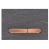 Geberit Sigma 50 bedieningplaat met dualflush frontbediening voor toilet 24.6x16.4cm rood goud / mustang leisteen SW420607 Geberit Sigma 50 bedieningplaat met dualflush frontbediening voor toilet 24.6x16.4cm rood goud / mustang leisteen SW420607