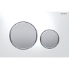 Geberit Sigma20 bedieningplaat met dualflush frontbediening voor toilet 24.6x16.4cm wit / mat verchroomd / mat verchroomd SW53745 Geberit Sigma20 bedieningplaat met dualflush frontbediening voor toilet 24.6x16.4cm wit / mat verchroomd / mat verchroomd SW53745