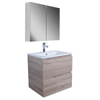 Adema Looks Badmeubelset 60x45.5x58cm met overloop inclusief spiegelkast hout-look SW405737 Adema Looks Badmeubelset 60x45.5x58cm met overloop inclusief spiegelkast hout-look SW405737