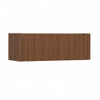 H&R Badmeubelen Juice Wastafelonderkast - 120x45x40cm - rechterhoek afgerond - 3D-front - 1 lade - geïntegreerde greep - dark oak SW1259872