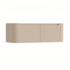 H&R Badmeubelen Juice Wastafelonderkast - 120x45x40cm - afgeronde hoeken - 2 lades - geïntegreerde greep - Merino SW1489779