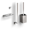 Clou Fold toilet accessoireset rvs geborsteld SW809562