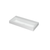 Ink Momento lavabo - 100x45x9cm - simple vasque - 2 trous - polystone - blanc brillant SW158012