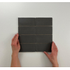 ÉCHANTILLON Terravito Galeno carreau mural - 7,5x15 cm - 8,5 mm - Rectangulaire - Anthracite mat SW736170