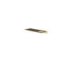 Hotbath &MORE Planchet - 30cm - inclusief bevestigings rails - 1 uitsparing - voor zeepdispenser of beker - PVD - geborsteld messing (goud) SW1245915