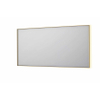 INK SP32 spiegel - 160x4x80cm rechthoek in stalen kader incl indir LED - verwarming - color changing - dimbaar en schakelaar - geborsteld mat goud SW955838