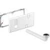 Geberit plaque de recouvrement pour boîte d'installation encastrée avec coude de raccordement blanc SW278523
