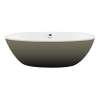 Xenz Britt vrijstaand bad 190x94x60 bicolor edelweiss/klei met afvoer/overloopcombinatie inox SW380249 Xenz Britt vrijstaand bad 190x94x60 bicolor edelweiss/klei met afvoer/overloopcombinatie inox SW380249