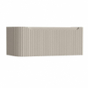 H&R Badmeubelen Juice Wastafelonderkast - 100x45x40cm - linkerhoek afgerond - 3D-front - 1 lade - geïntegreerde greep - beige mat SW1259821