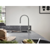 Hansgrohe Talis M54 eengreeps keukenmengkraan 210 met uittrekbare vuistdouche en sBox, 2 straalsoorten Brushed Black Chrome SW1174242