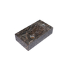 FugaFlow Efficiente Pietra Ensemble lavabo - 40x22x10cm - trou de robinet à droite - robinet de lavabo blanc mat - bonde - siphon abaissé - Dark Emporador SW1448159